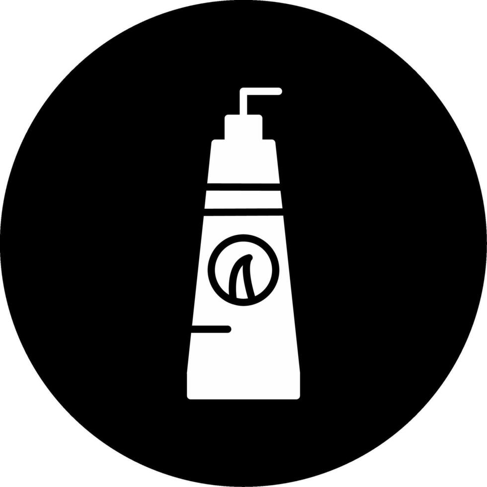 Extra Firm Hair Spray Glyph Circle Inverted vector