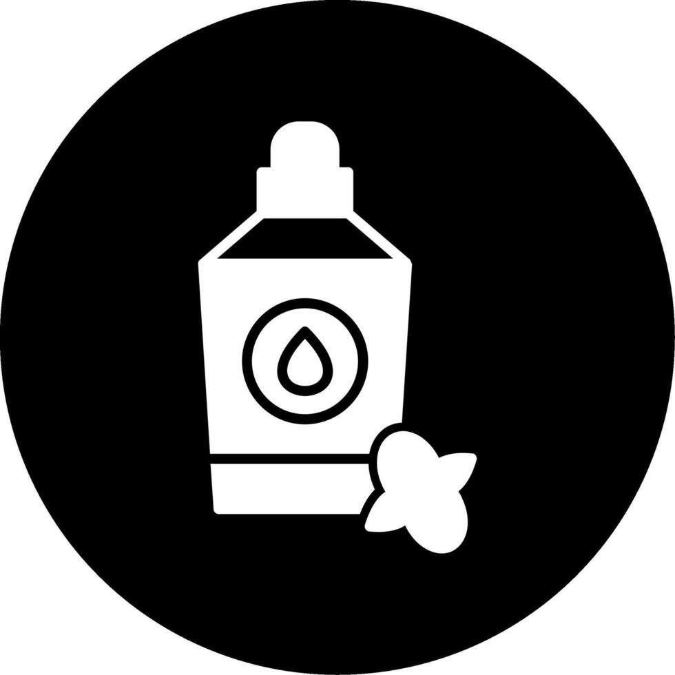 Aloe Sunburn Relief Gel Glyph Circle Inverted vector