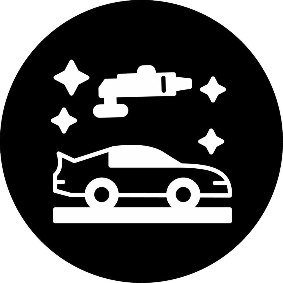 Liquid Auto Polish Glyph Circle Inverted vector