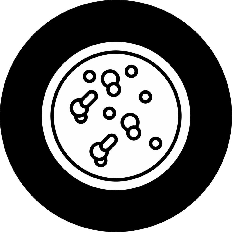 Bifidobacterium infantis Early Life Probiotic Glyph Circle Inverted vector