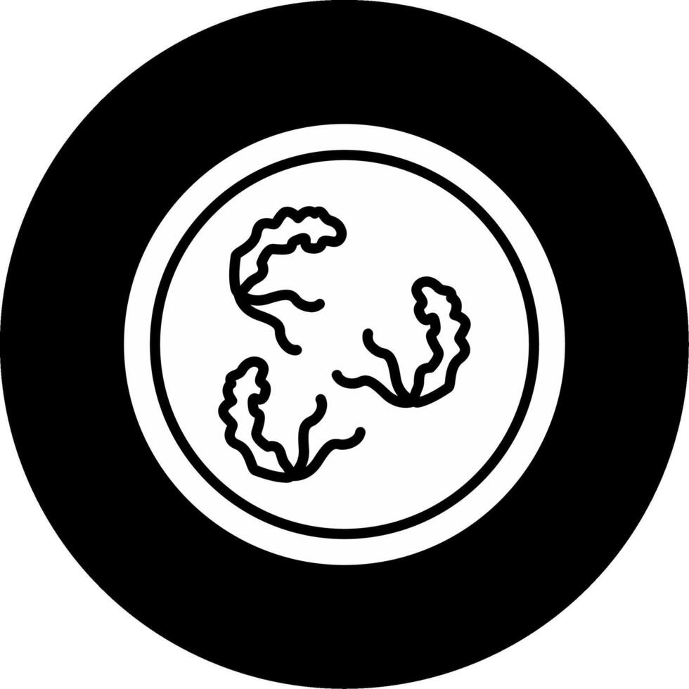 Mobiluncus curtisii Vaginal Flora Microbe Glyph Circle Inverted vector