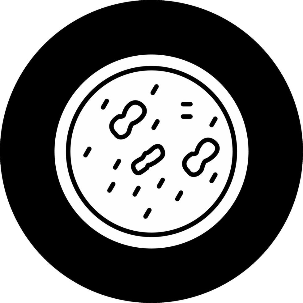 Mobiluncus mulieris Gram Negative Rod Glyph Circle Inverted vector