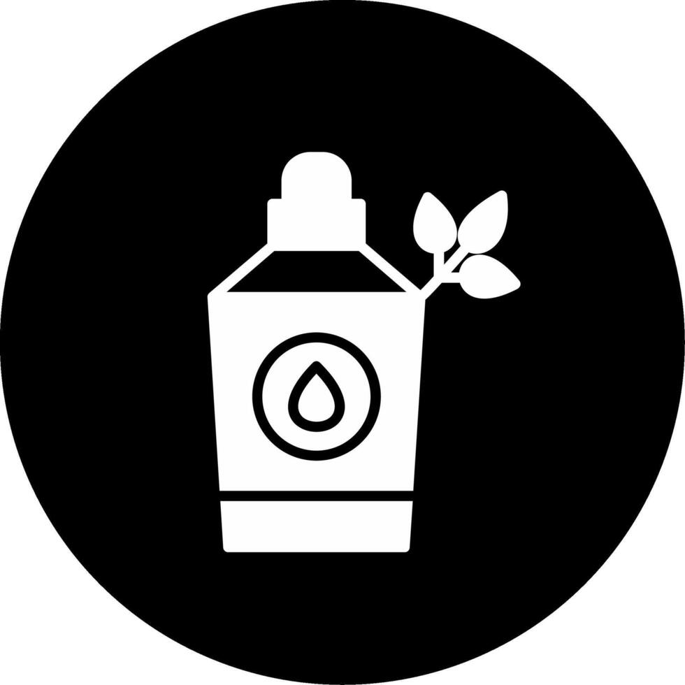 Lavender Essential Oil Glyph Circle Inverted vector