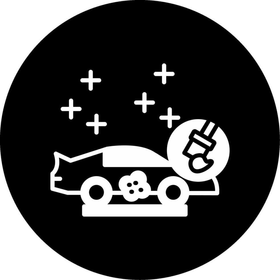 Body Panel Filler Compound Glyph Circle Inverted vector