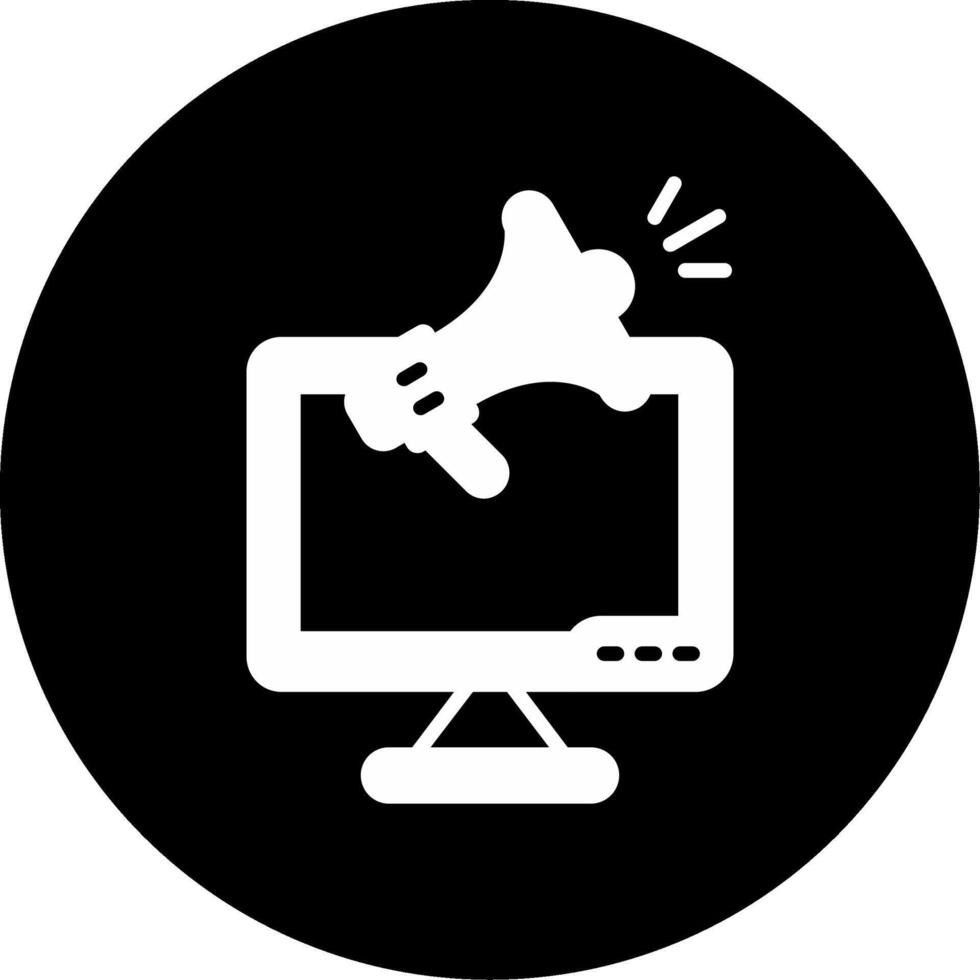 Strategic Personal Branding Plan Glyph Circle Inverted vector