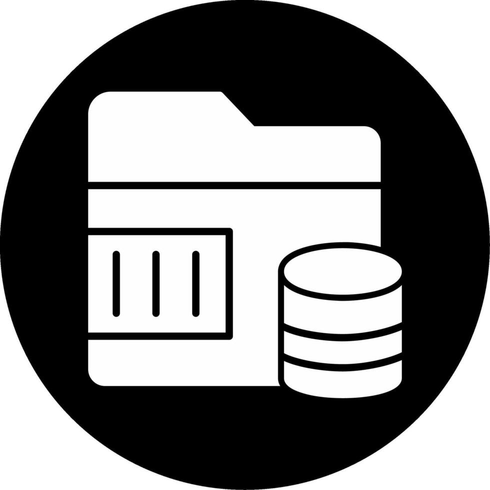Disk Quota Exceeded Glyph Circle Inverted vector