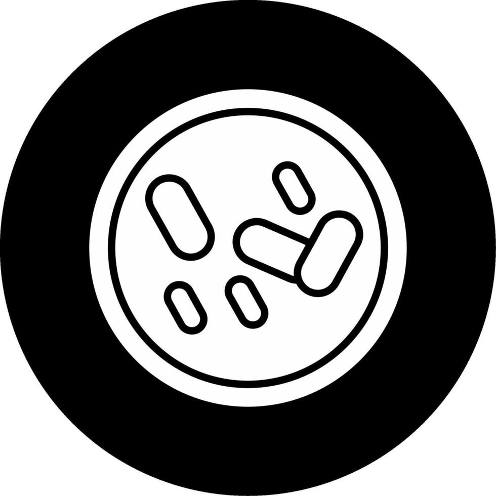 Aggregatibacter aphrophilus Oral Flora Member Glyph Circle Inverted vector