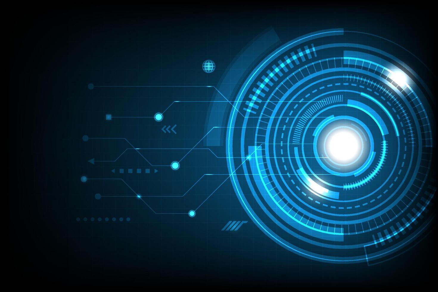 Futuristic technology background design vector