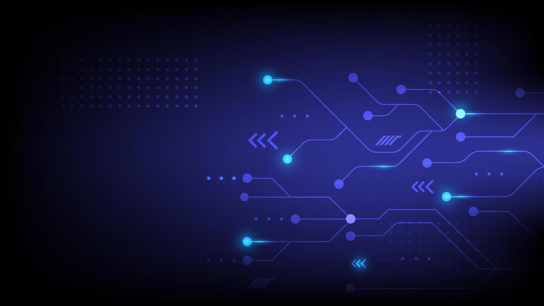 Abstract circuit board with blue accents vector
