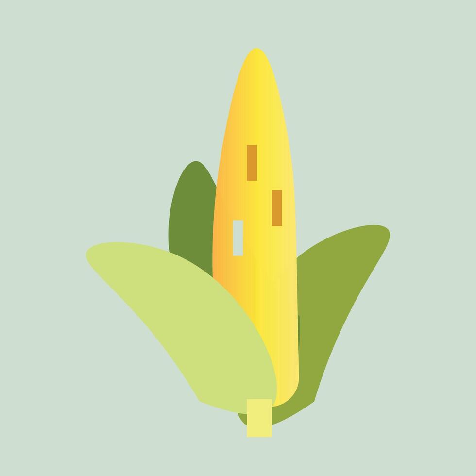 Cartoon icon of a corn, isolated on white background vector