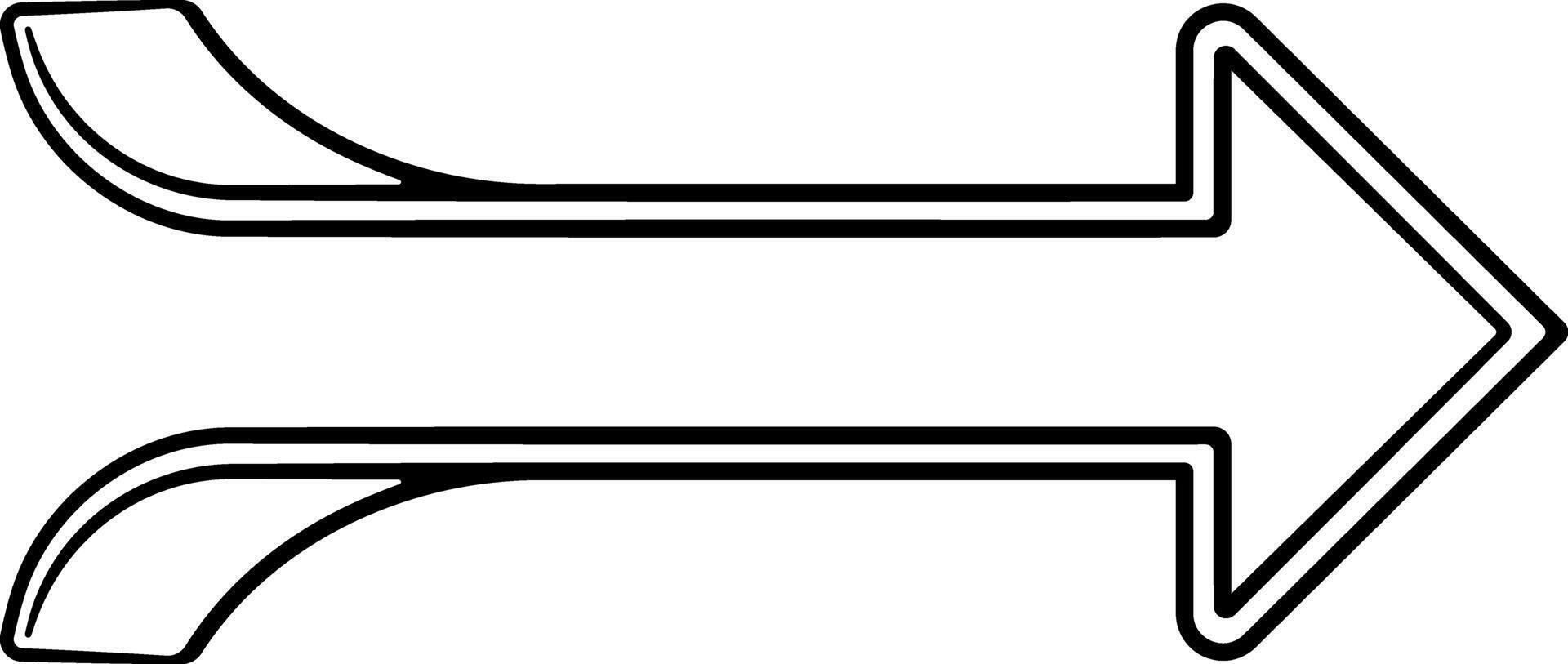 Black icon of a pointer arrow without background. Suitable for user interface design, navigation systems, buttons, and digital instructions. vector
