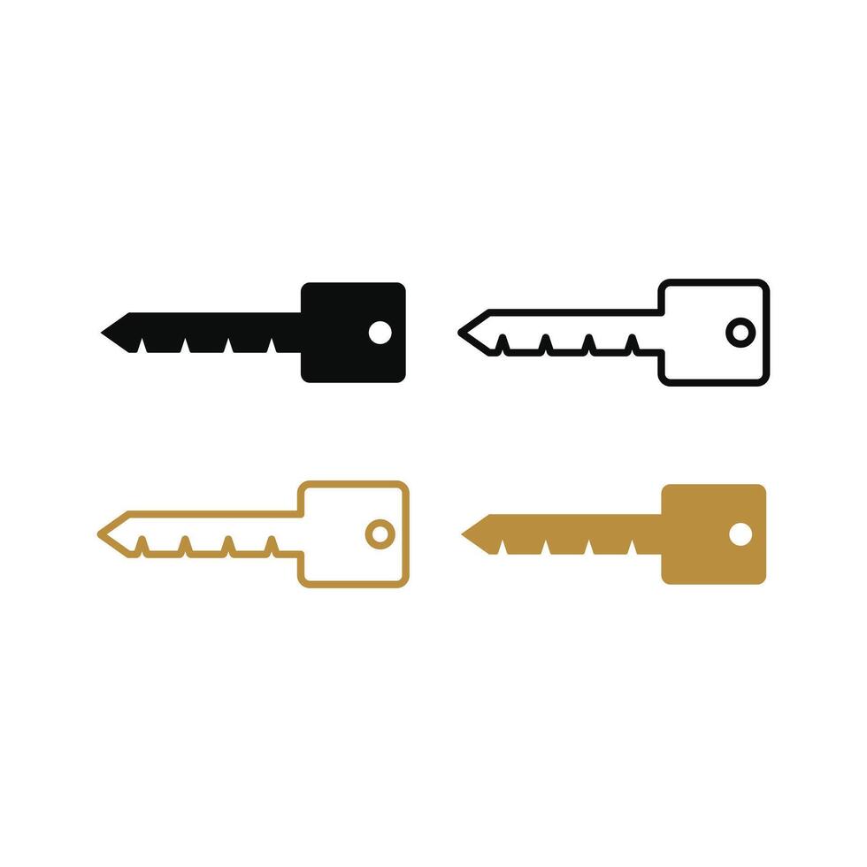 key icon set collection design concept idea vector