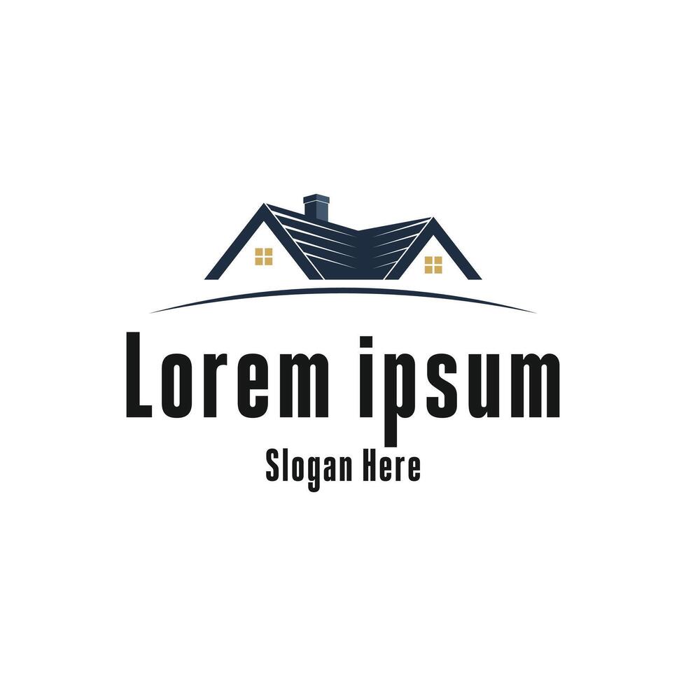 roof house logo design concept idea vector