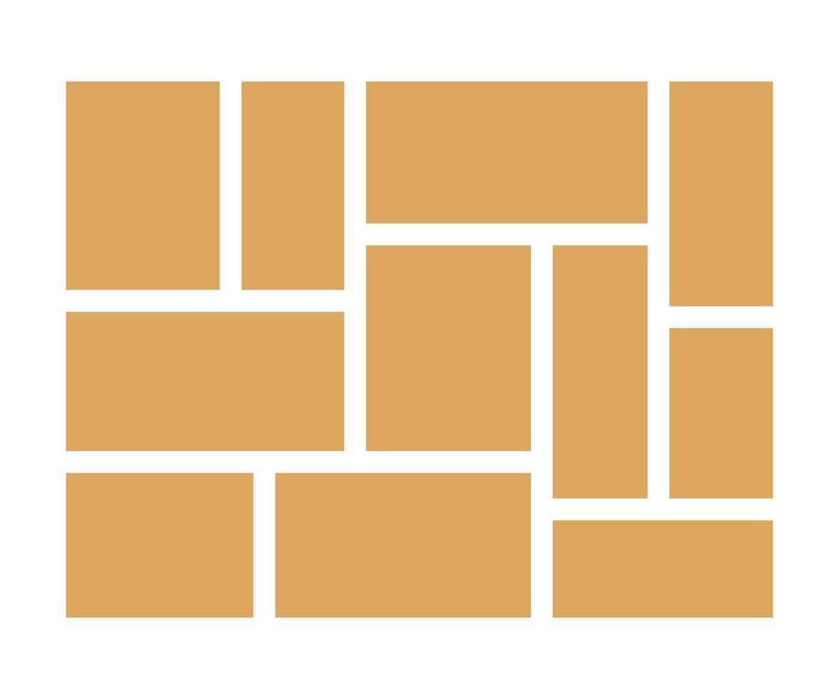 frame, photo collage, grid. Templates mosaic frames illustration. rectangle mood board. Empty mockup vector