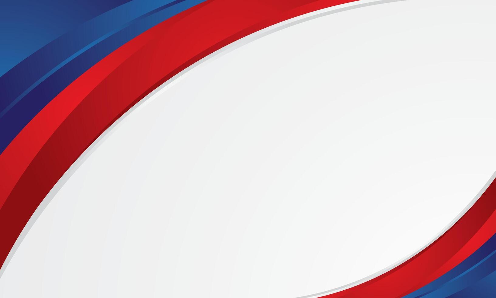 Blue and red banner background template vector