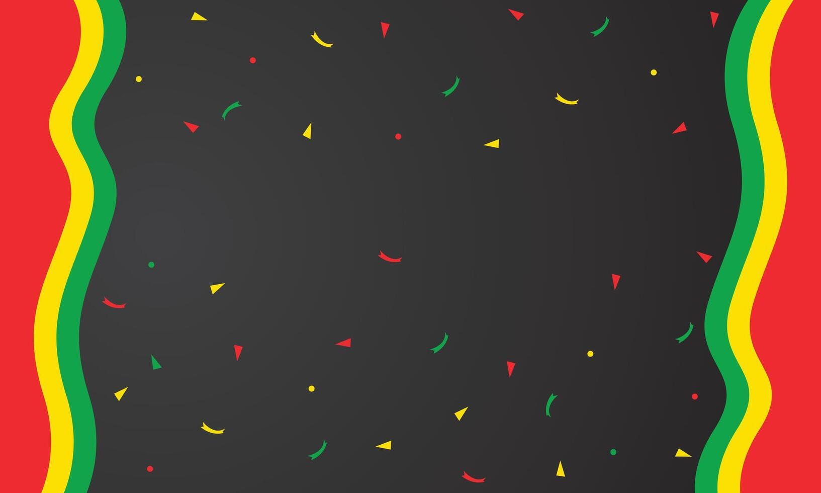 Abstract wave red yellow green background design vector