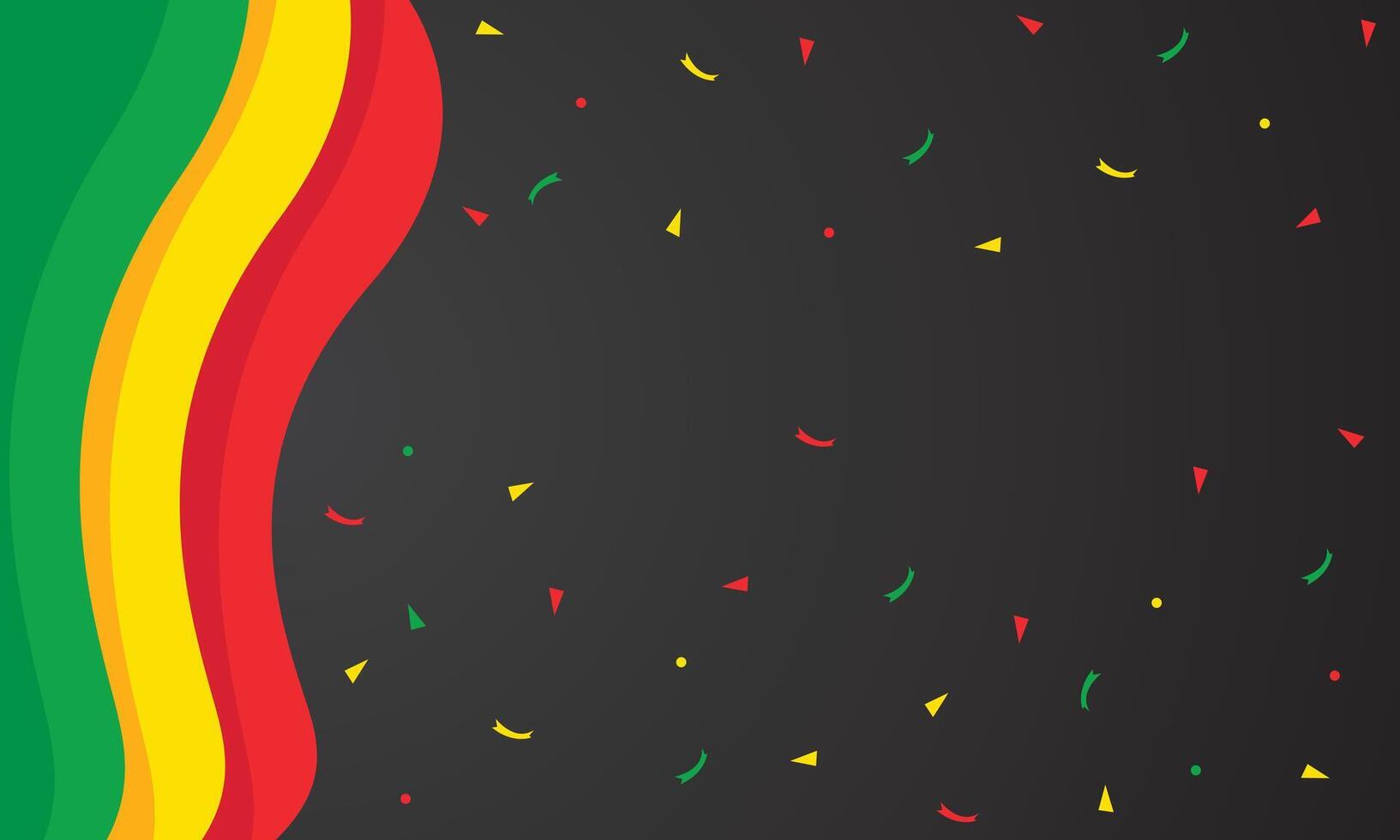 Red yellow green wave abstract background vector