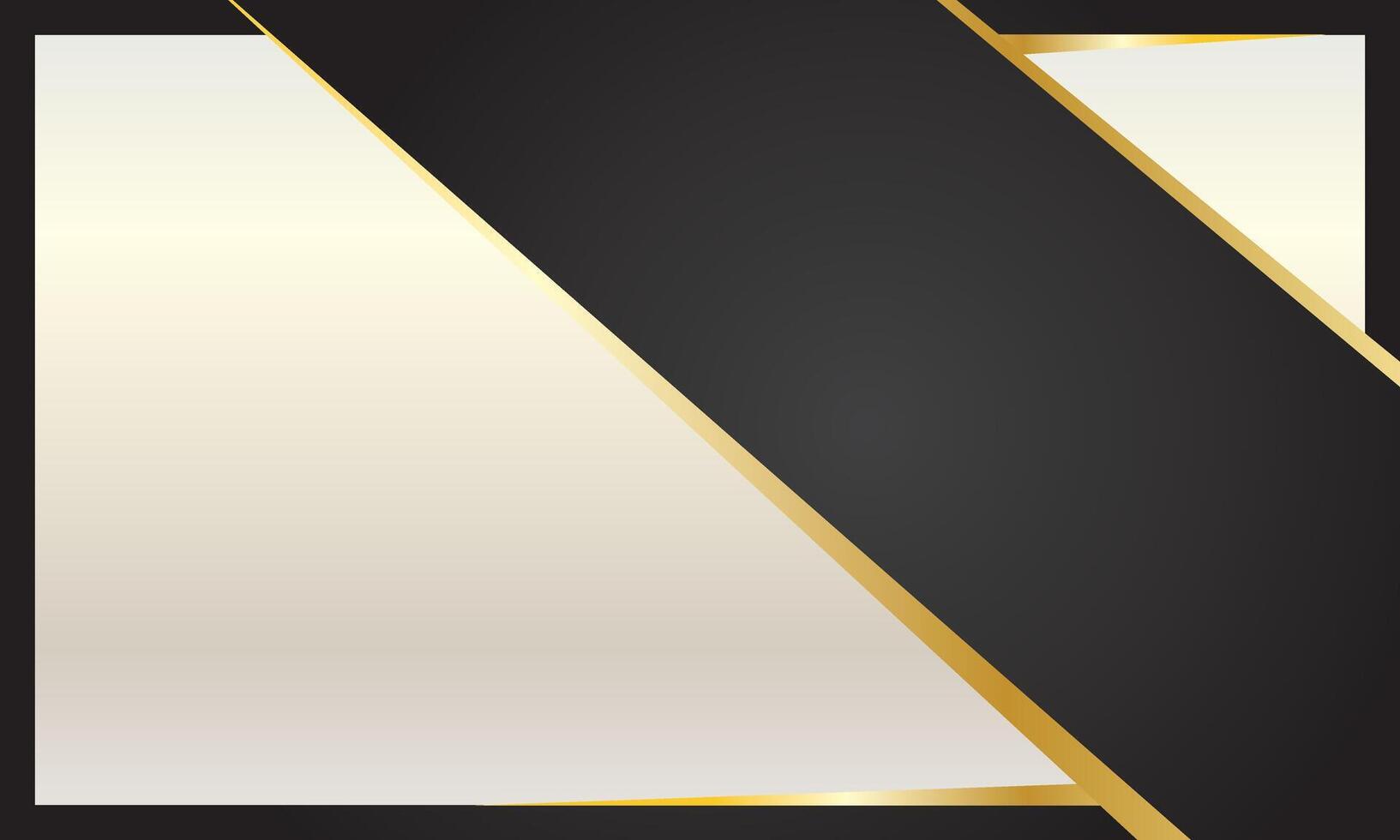Stylish black and gold geometric certificate background vector