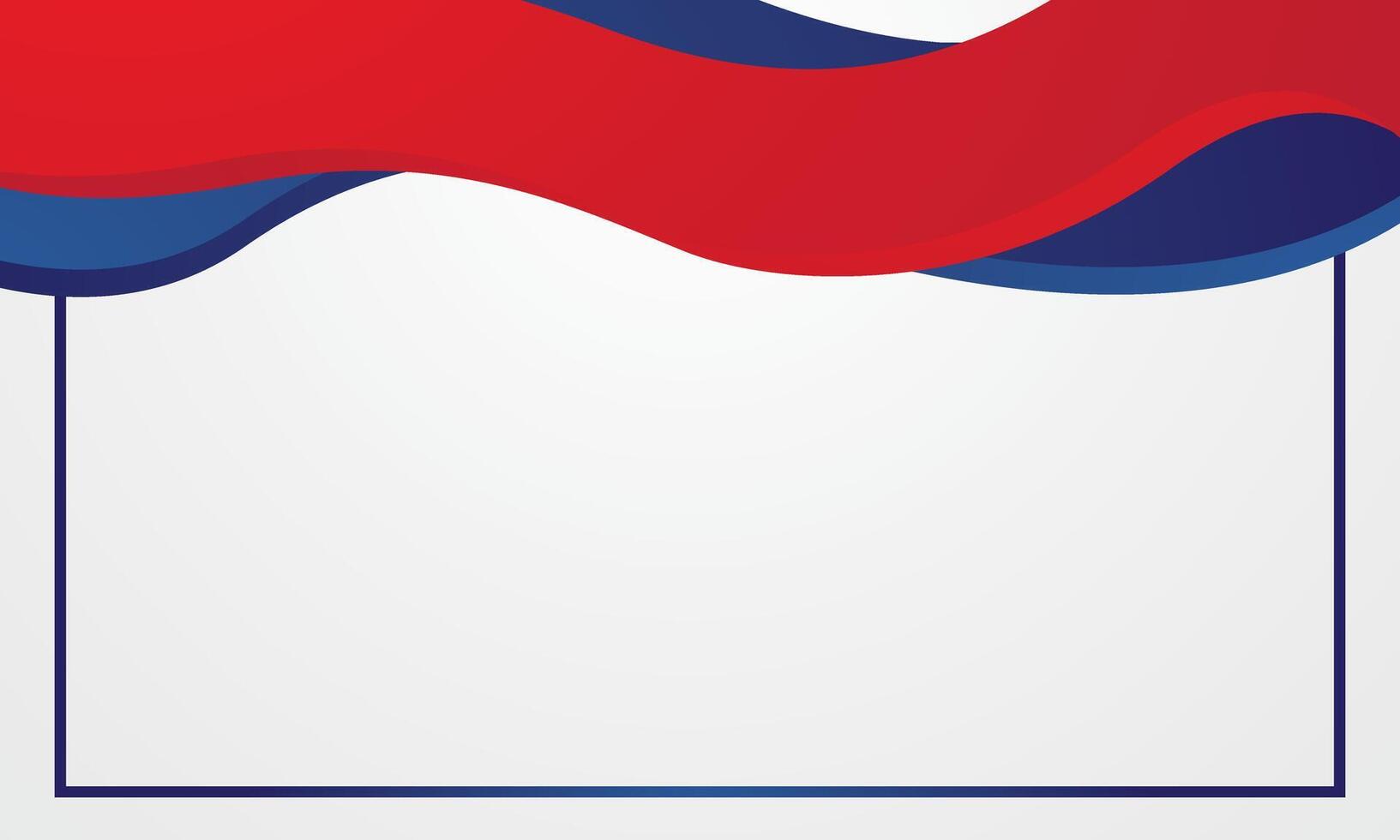 Modern red blue white wave design certificate vector