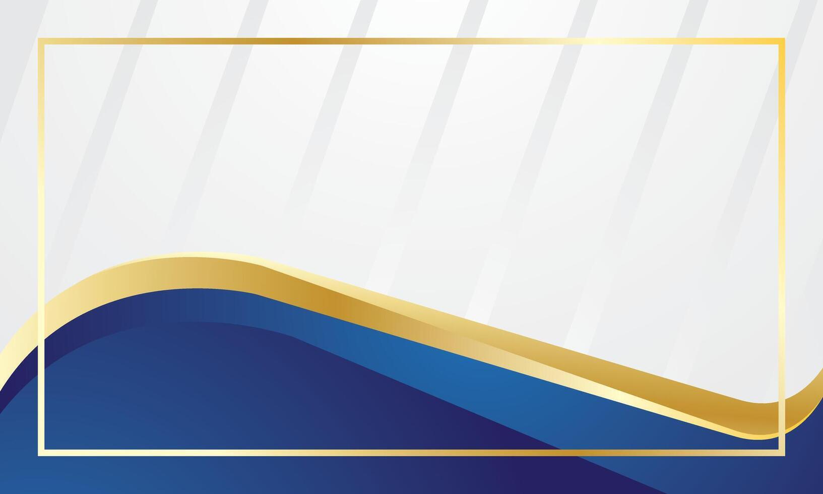 Blue gold gradient abstract for business or certificate vector