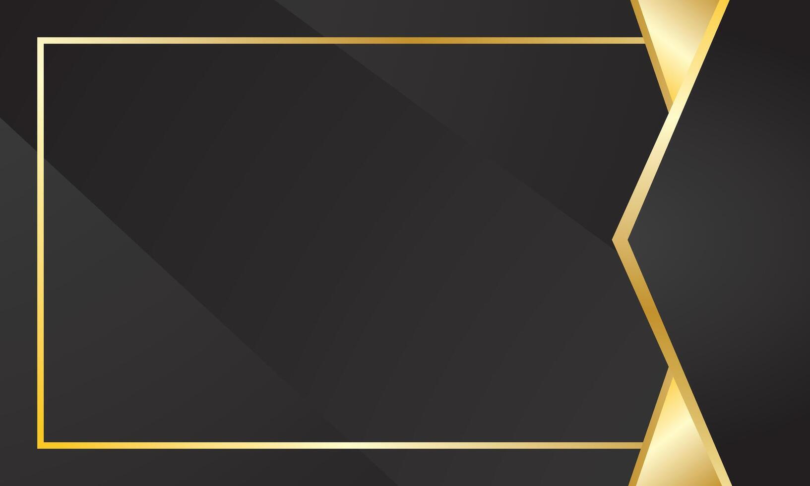 Abstract Black Gold Geometric Design Background for Business or Certificate vector