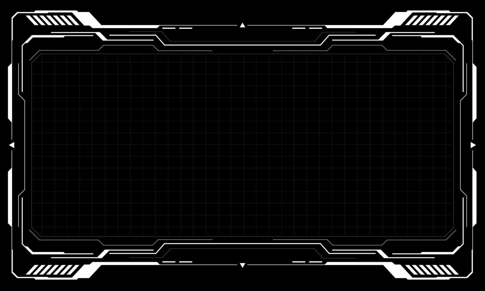 frames white grey user interface elements design modern technology futuristic control panel screen digital hologram window gaming menu touching cyber monitor set on black background vector