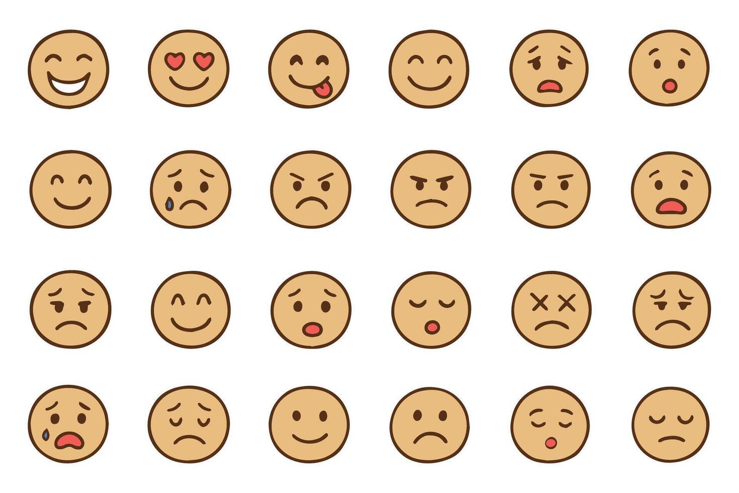 Set of yellow balloons with smiling faces for World Emoji Day. July 17. illustration vector