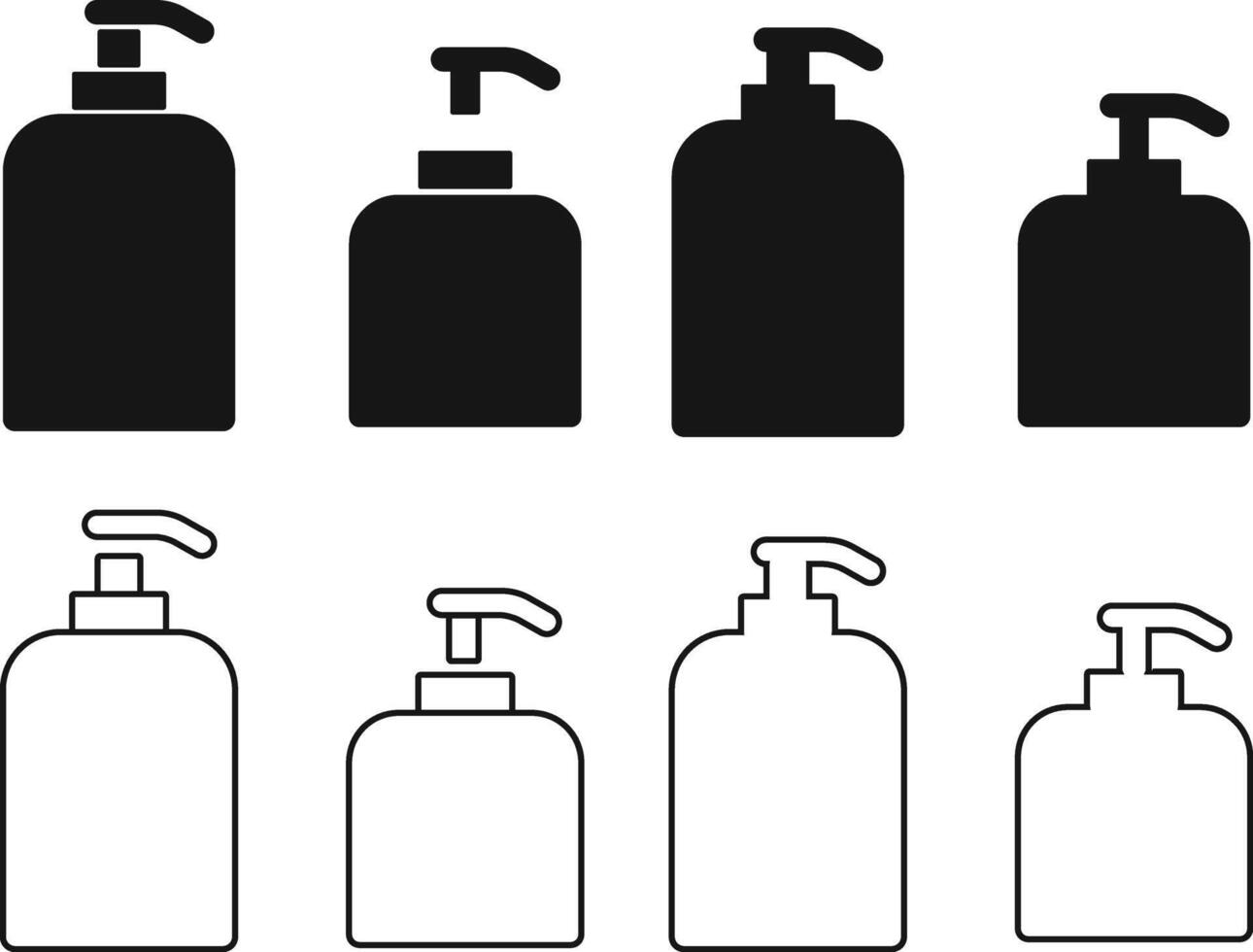 soap bottles icon. Hand sanitizer sign. healthcare and medicine. soap dispenser symbol vector
