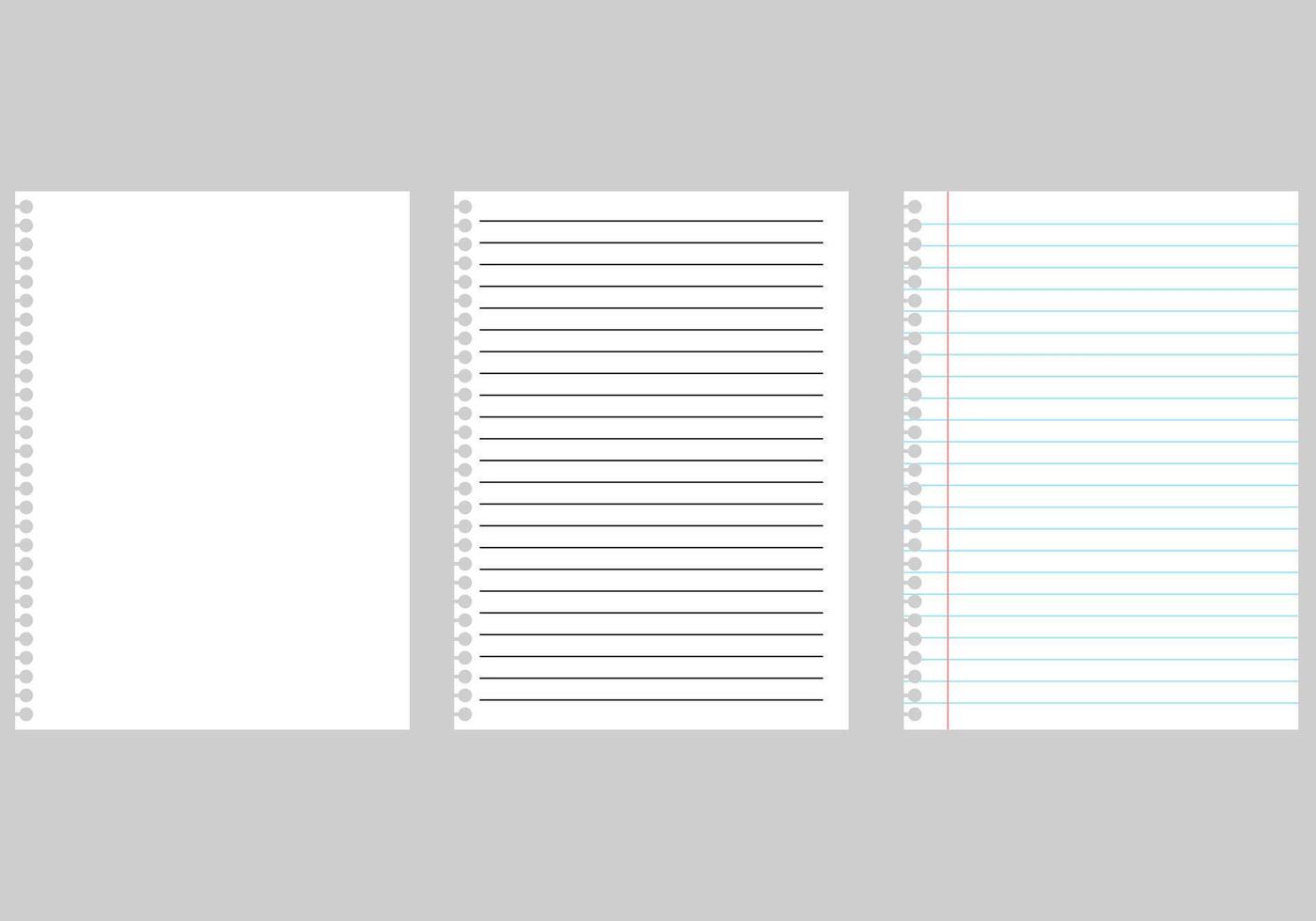 Paper page of notebook set. architectural graph paper. Notepad sheet backdrop with dotted surface. Education or school empty memo. office document or grid page vector