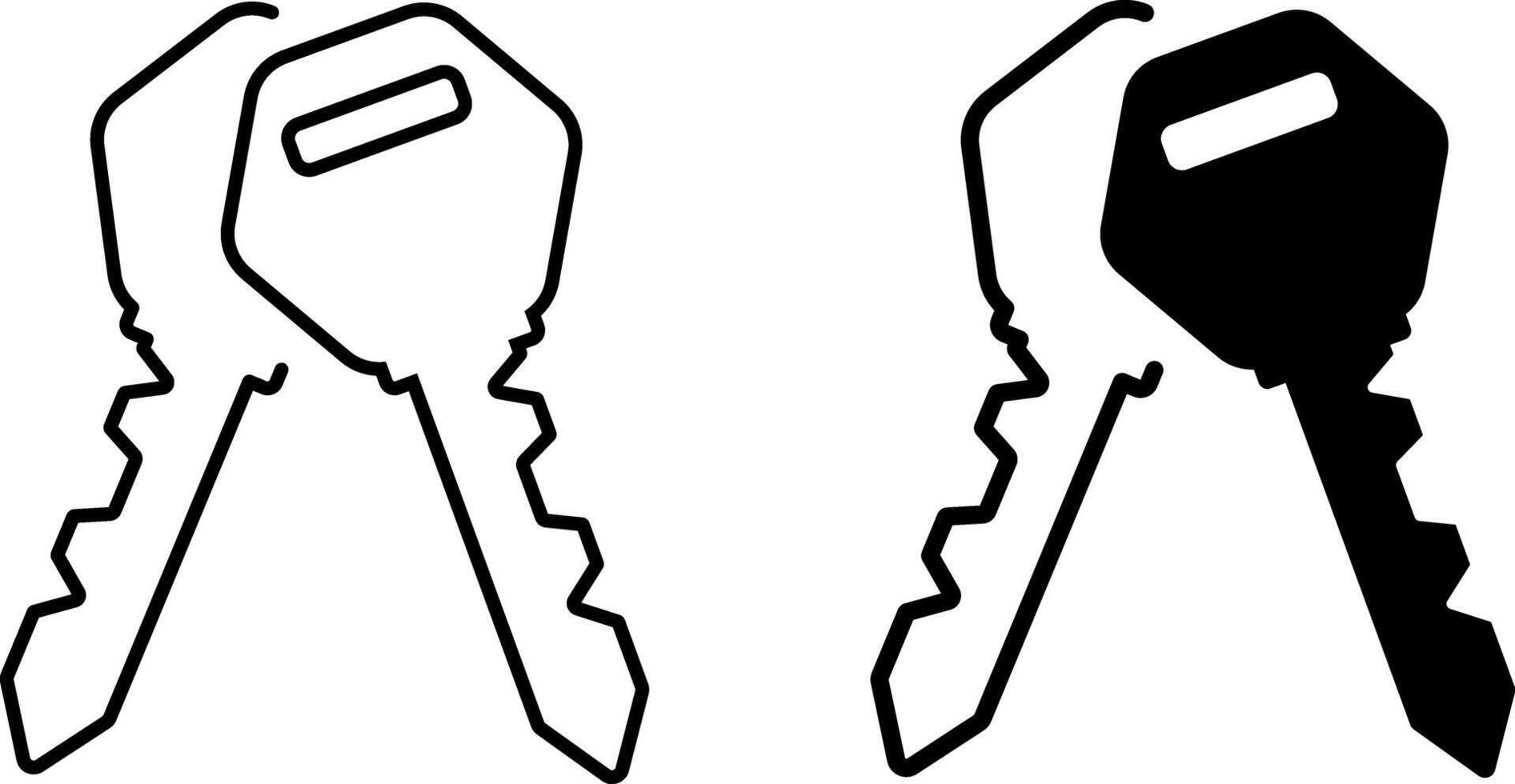 key icon set. House security sign symbol. Password symbol. Door key hole icons. Home protection sign. privacy symbols vector