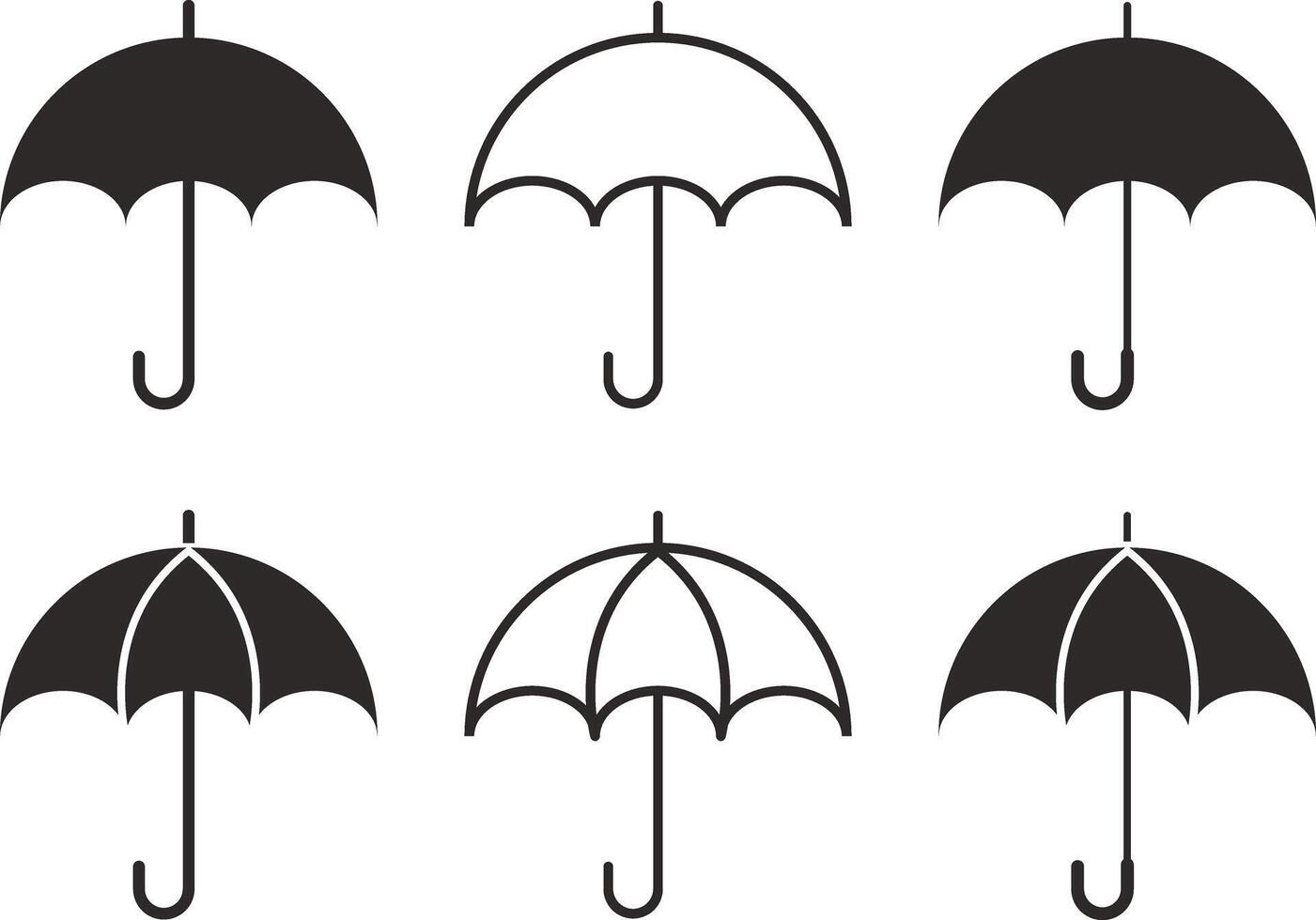 Umbrella icon. weather symbol. rain sign collection. Umbel business concept vector