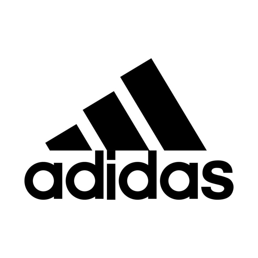 Adidas brand logo icon vector