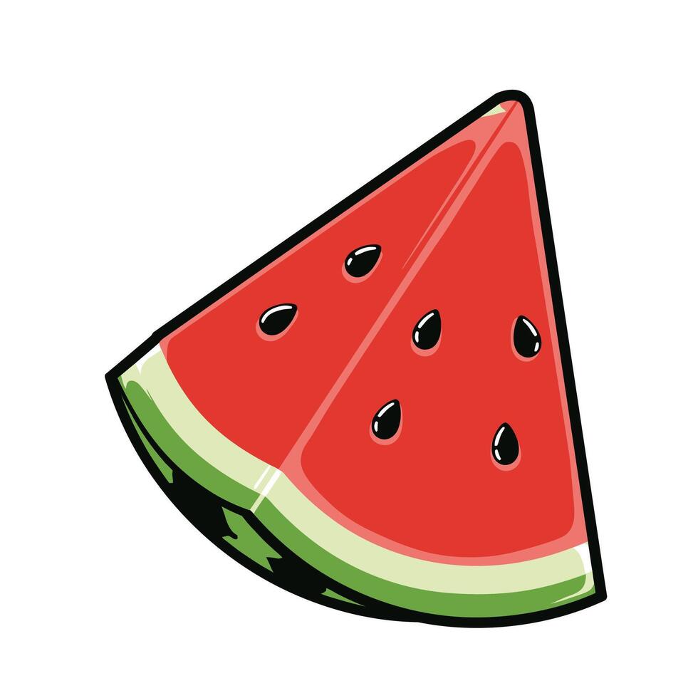 Slice of a watermelon logo design vector