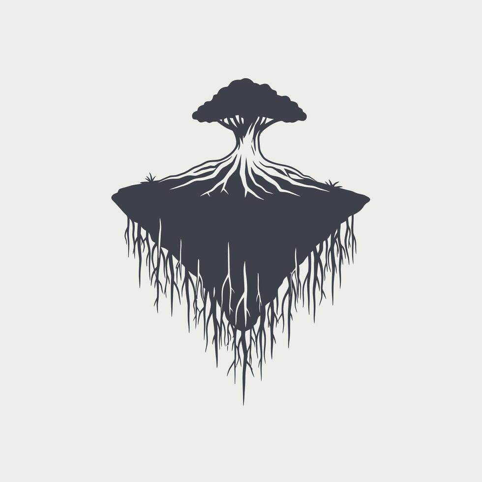 Tree of life logo design vector