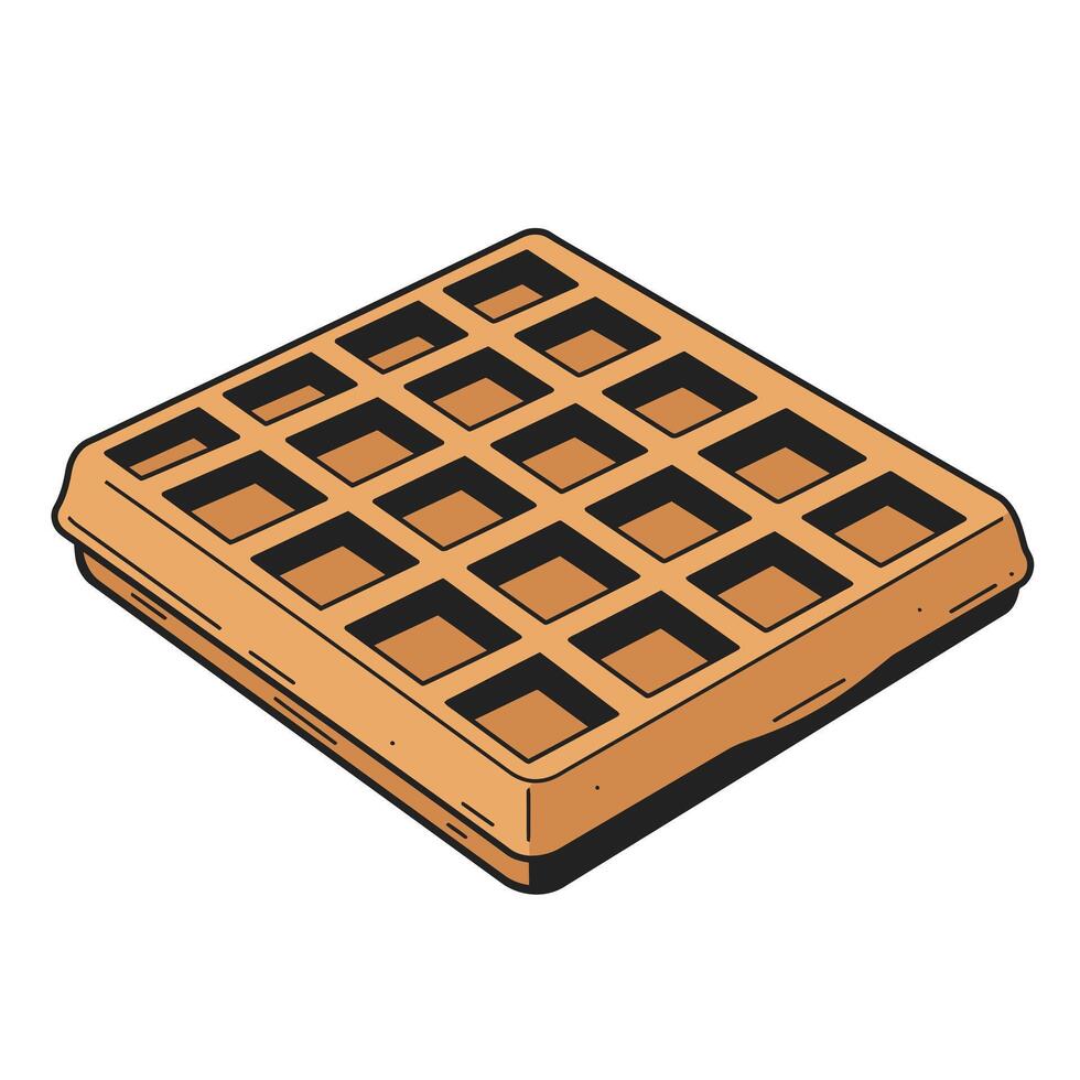 Waffle logo design vector