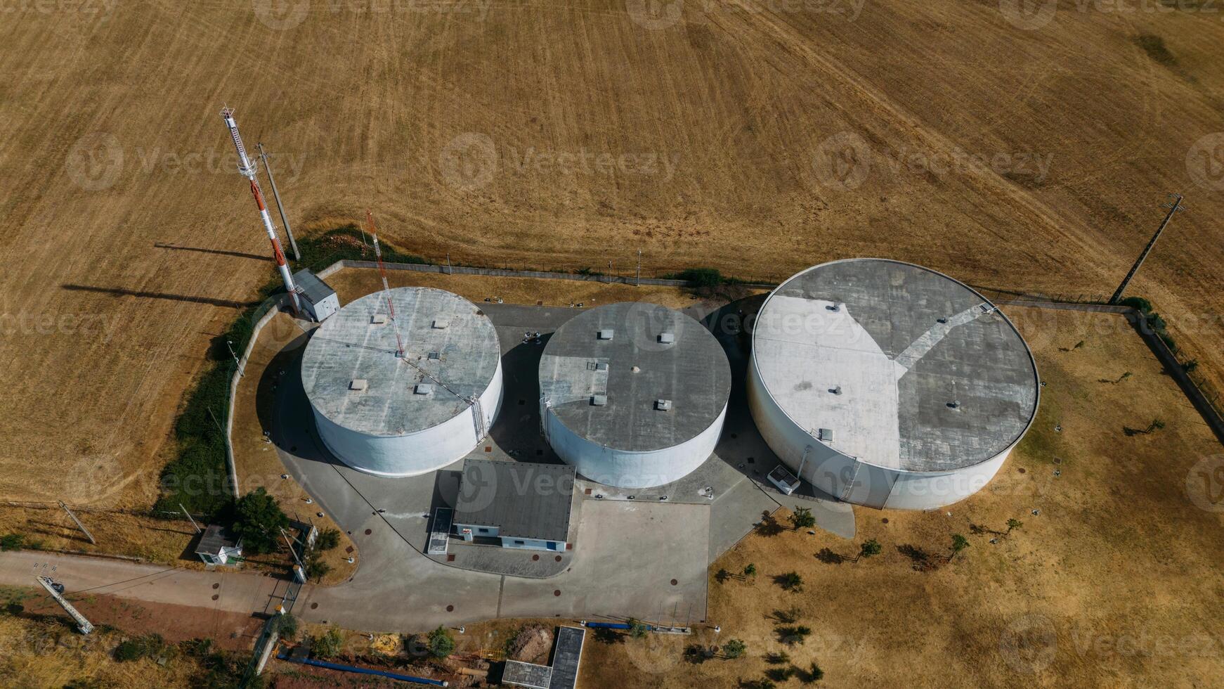 Storage facility for industrial materials situated in a rural area photo
