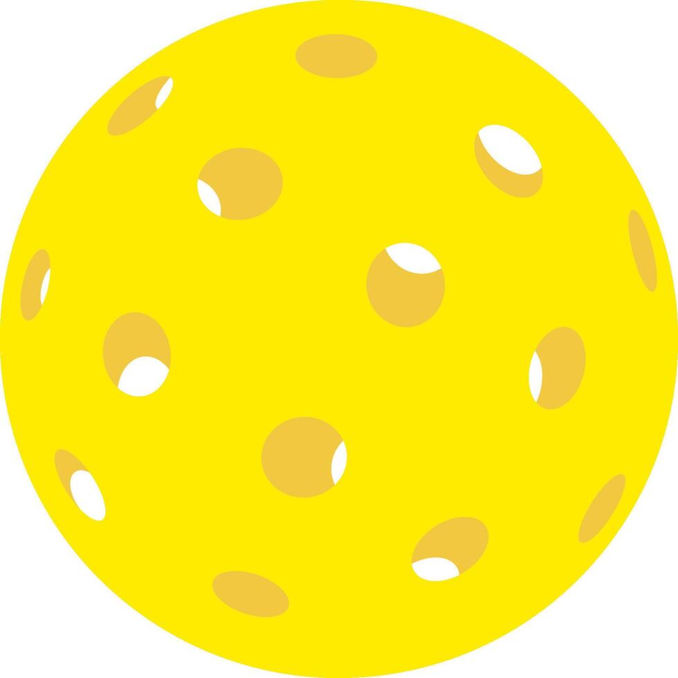Pickleball ball icon vector