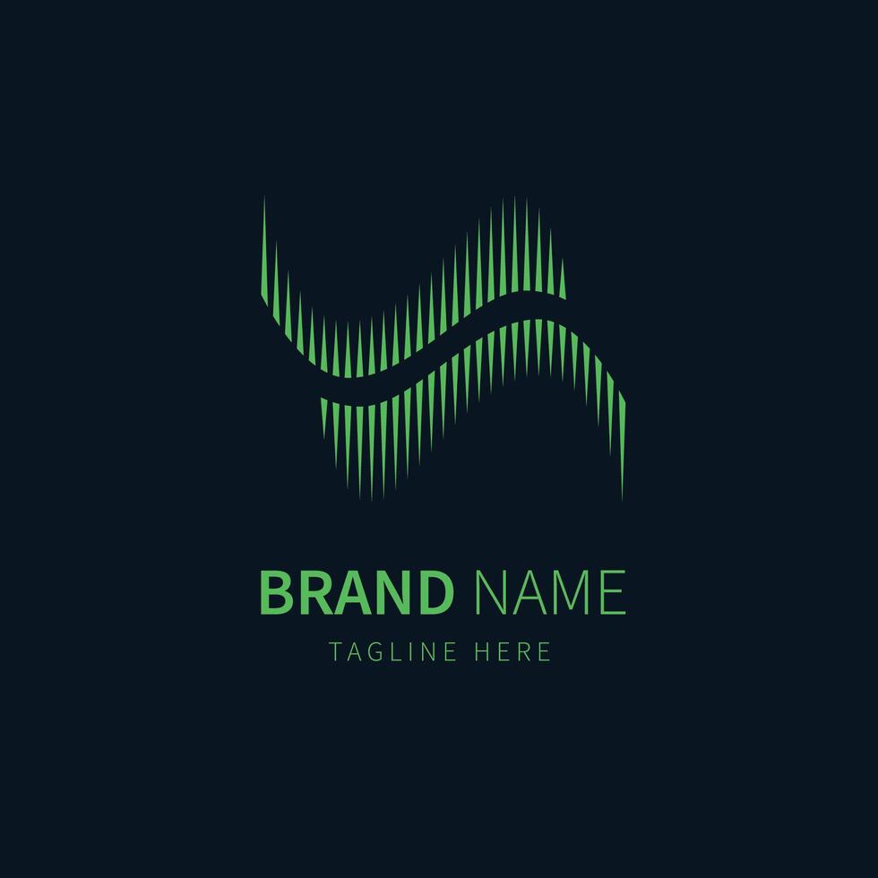 Twin aurora logo simple flat design vector