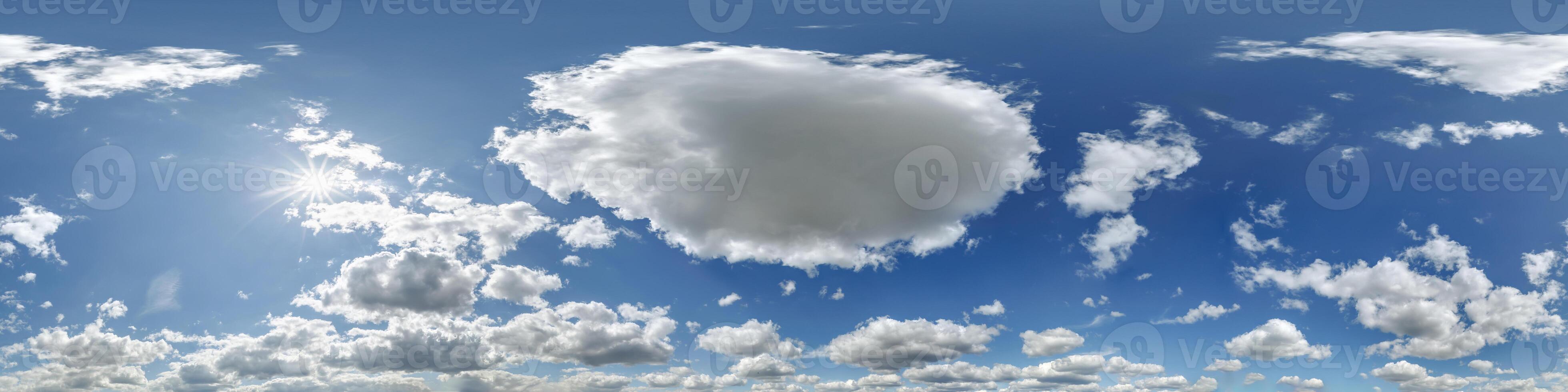 Clouds in the sky with a blue sky background photo