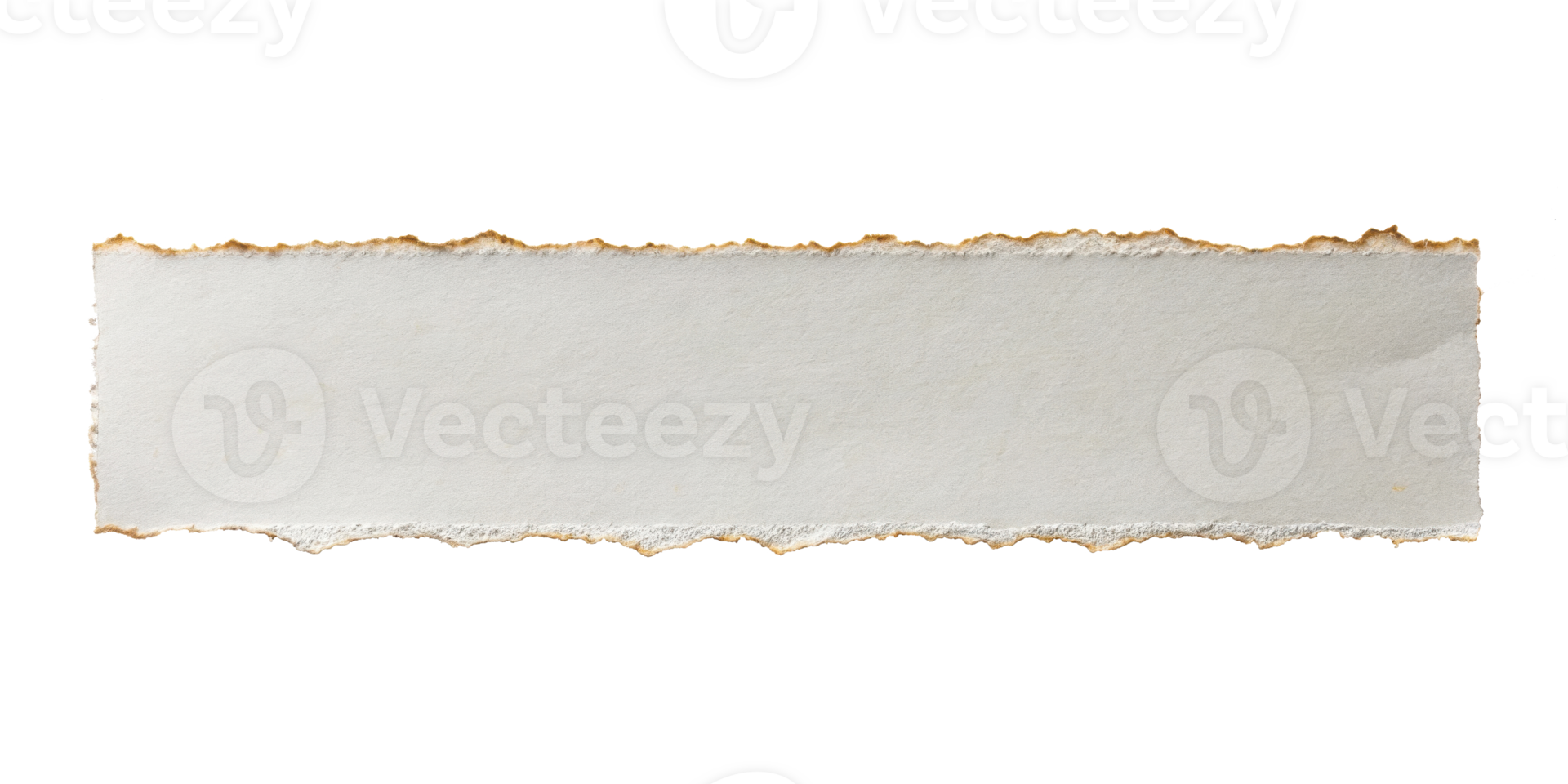 Torn piece of grey paper with burned edges transparent png
