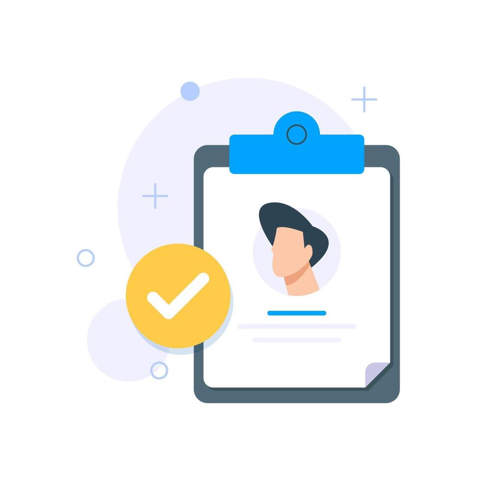 account has been registered, login success concept vector