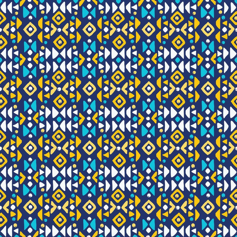 Colorful geometric pattern design vector