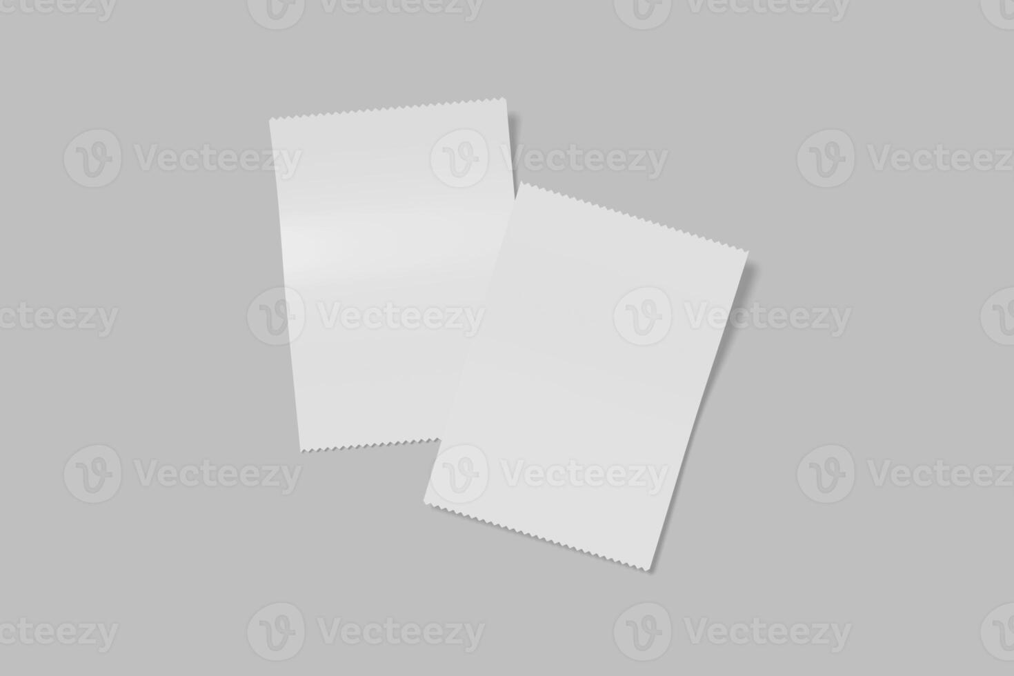 receipt invoice on gray background photo