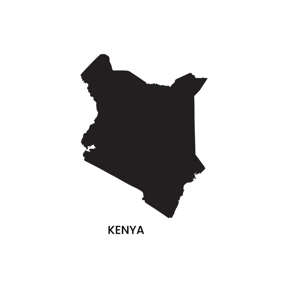 Kenya map stock image. vector