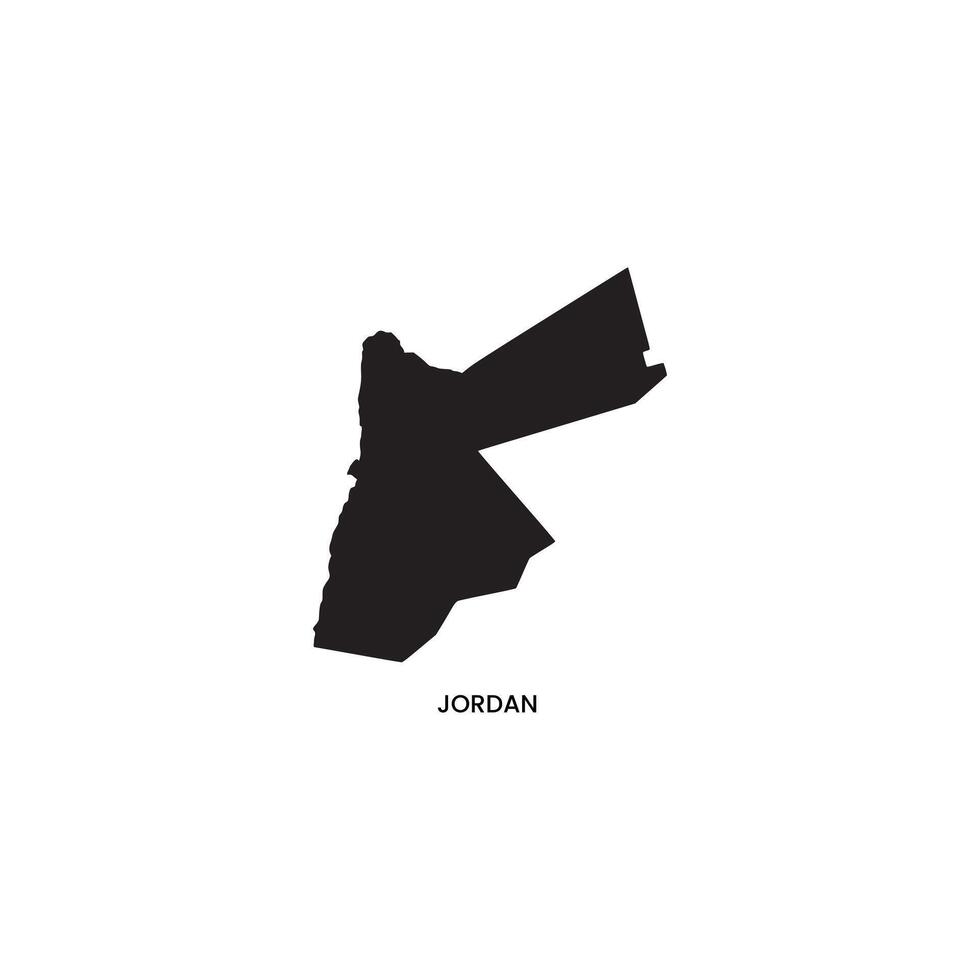 Jordan map stock image. vector