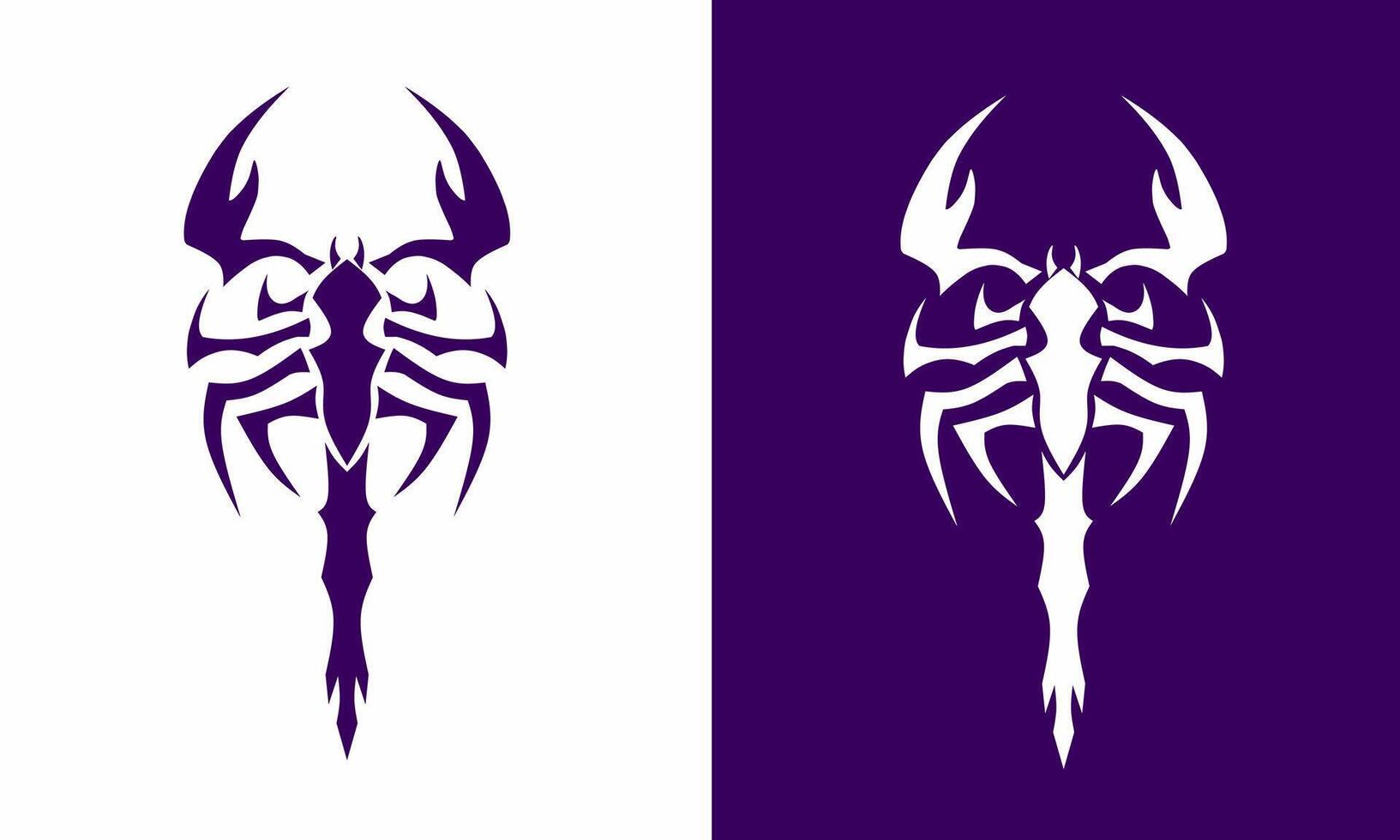 graphic design illustration of scorpion logo template symbol vector