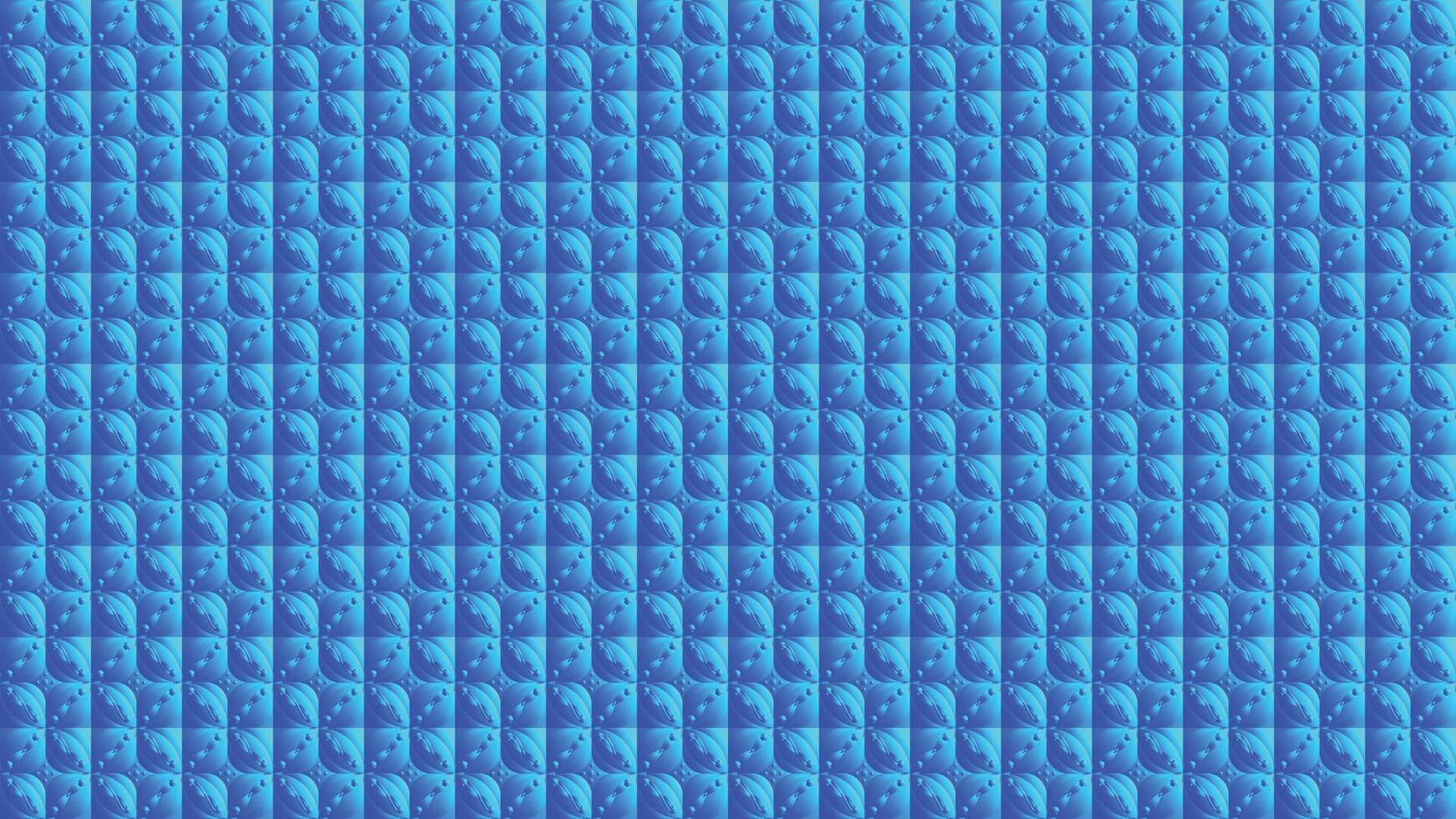 Abstract Repetitive Blue Seamless Background With Wavy Patterns vector