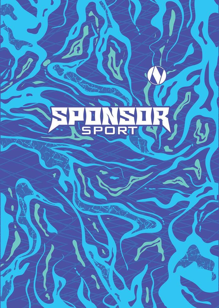 Sponsor Sport abstract blue design vector