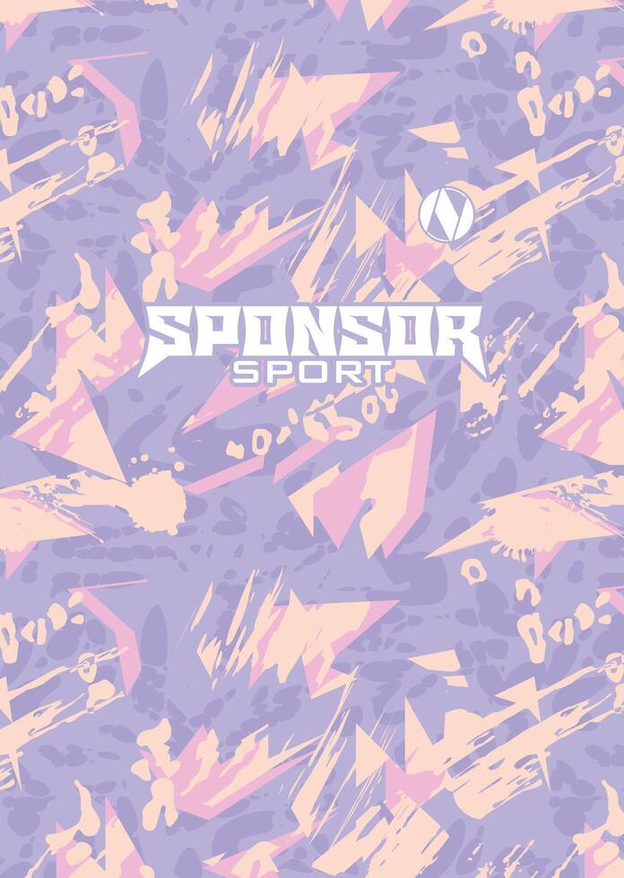 Sponsor Sport patterned design vector