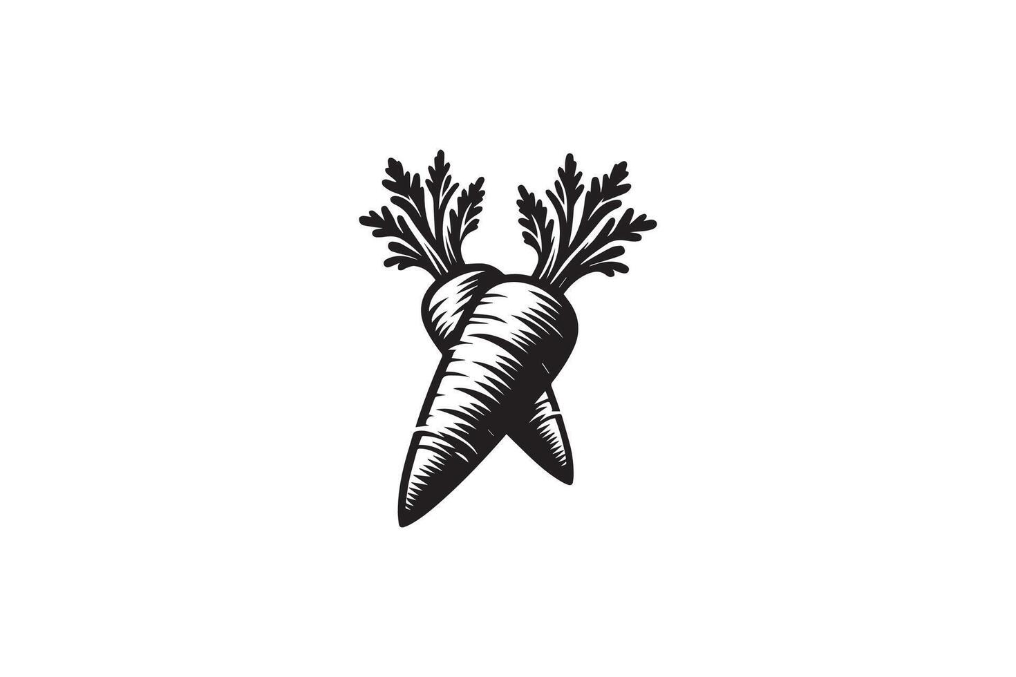 Carrots logo design vector